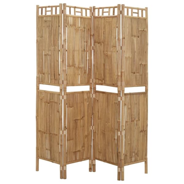 Rumdelere - Living 4-panels rumdeler 160x180 cm bambus