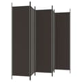 Miniatyrbillede 6 af 9: Rumdelere - Living 6-panels rumdeler 300x200 cm stof brun
