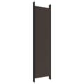 Miniatyrbillede 7 af 9: Rumdelere - Living 6-panels rumdeler 300x200 cm stof brun