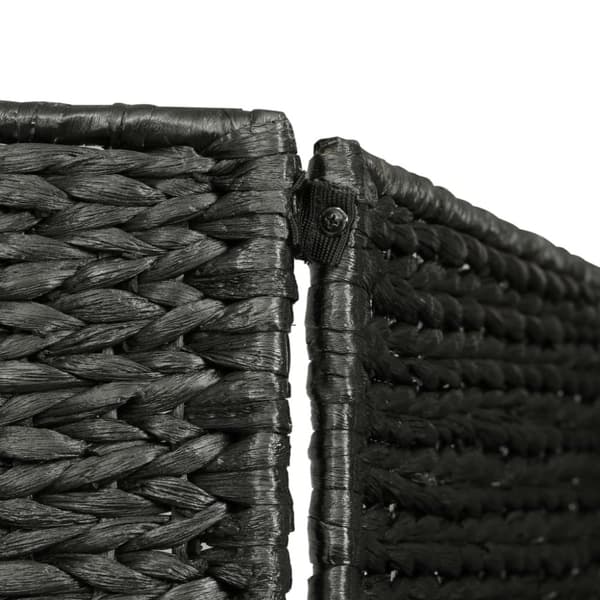 Rumdelere - Living rumdeler med 5 paneler 193 x 160 cm vandhyacint sort