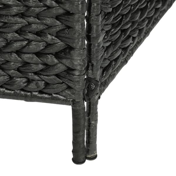Rumdelere - Living rumdeler med 5 paneler 193 x 160 cm vandhyacint sort