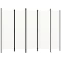 Miniatyrbillede 2 af 7: Rumdelere - Living 5-panels rumdeler 250 x 180 cm hvid