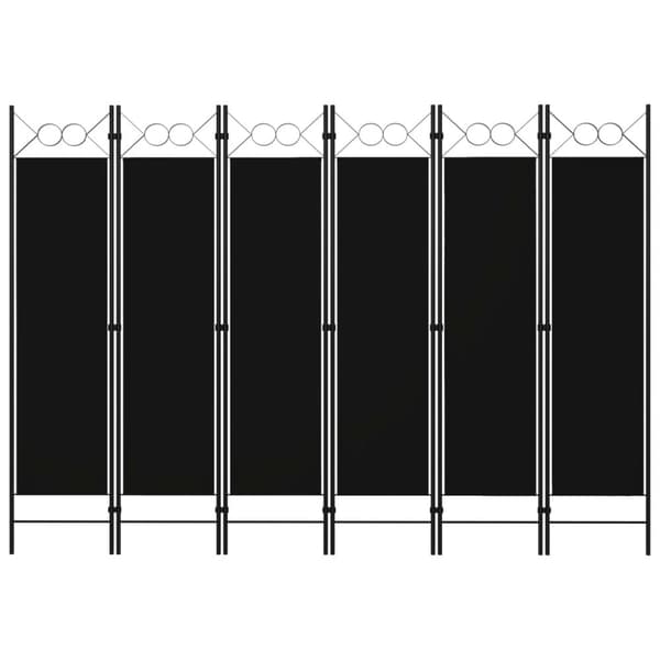 Rumdelere - Living 6-panels rumdeler 240x180 cm sort