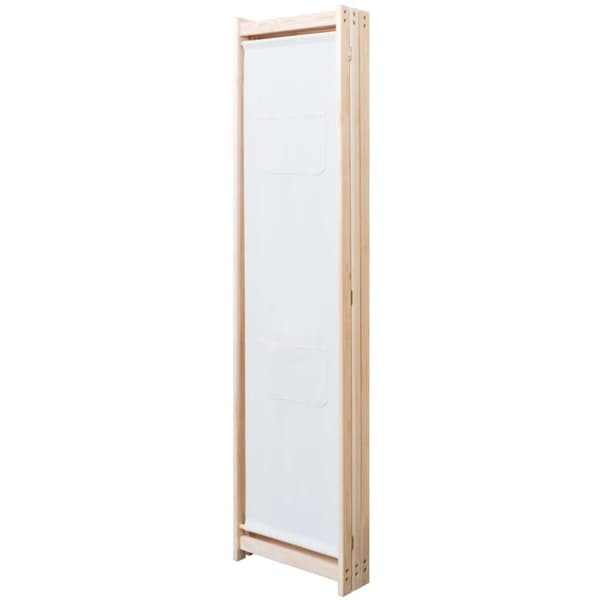 Rumdelere - Living 3-panels rumdeler 120 x 170 x 4 cm stof cremefarvet