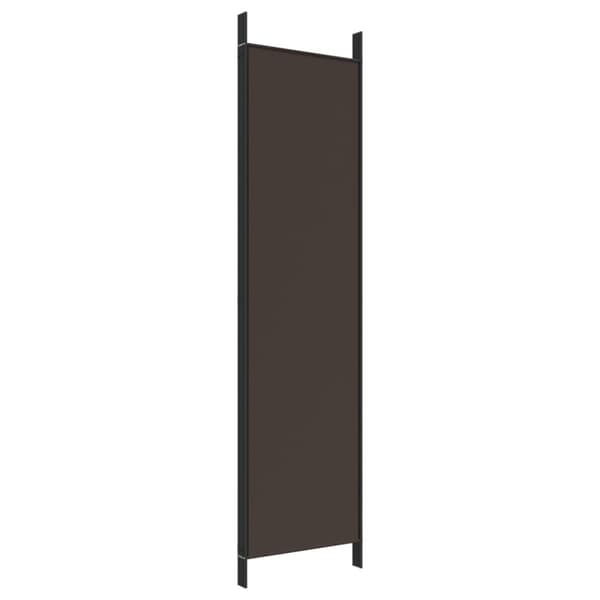 Rumdelere - Living 4-panels rumdeler 200x200 cm stof brun