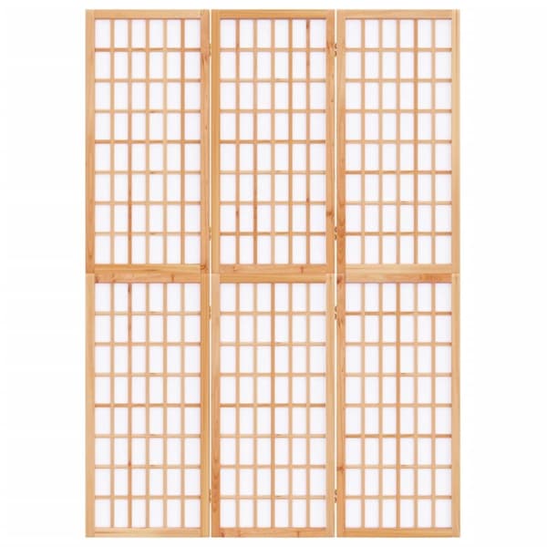 Rumdelere - Living 3-panels rumdeler 120x170 cm foldbar japansk stil