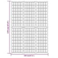 Miniatyrbillede 8 af 8: Rumdelere - Living 3-panels rumdeler 120x170 cm foldbar japansk stil