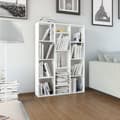 Miniatyrbillede 2 af 9: Rumdelere - Living rumdeler/bogreol 100x24x140 cm konstrueret træ hvid