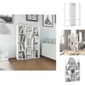 Miniatyrbillede 1 af 9: Rumdelere - Living rumdeler/bogreol 100x24x140 cm konstrueret træ hvid