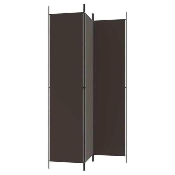 Rumdelere - Living 3-panels rumdeler 150x220 cm stof brun