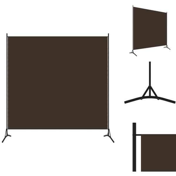 Rumdelere - Living rumdeler 175x180 cm stof brun