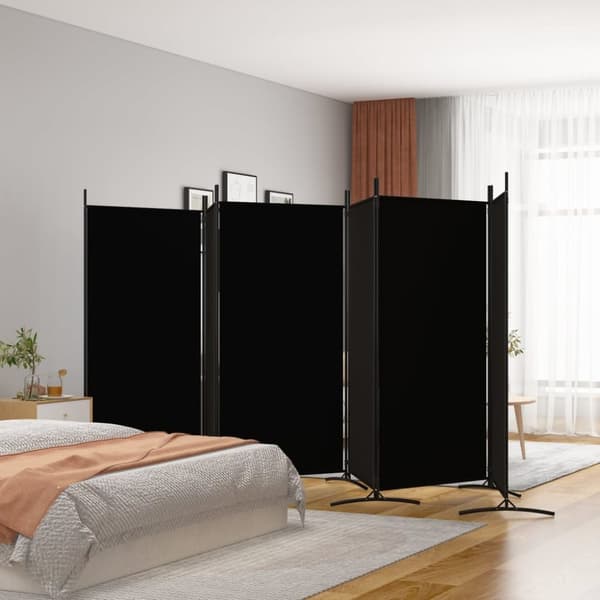 Rumsavdelare - Living Rumsavdelare 6 paneler svart 520x180 cm tyg