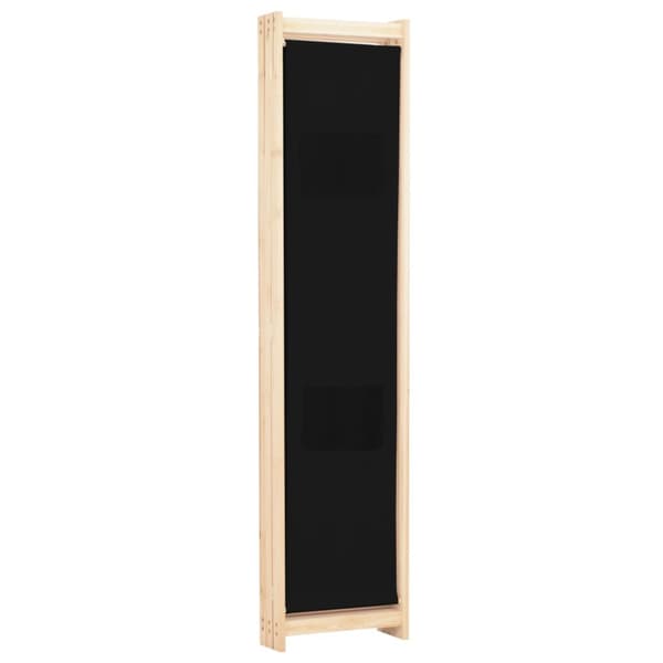 Rumdelere - Living 3-panels rumdeler 120 x 170 x 4 cm stof sort