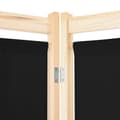 Miniatyrbillede 6 af 9: Rumdelere - Living 3-panels rumdeler 120 x 170 x 4 cm stof sort