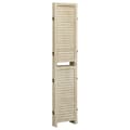 Miniatyrbillede 5 af 9: Rumdelere - Living 4-panels rumdeler 140x165 cm massivt kejsertræ
