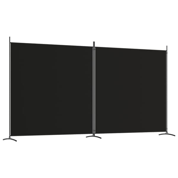 2-panels rumdeler 348x180 cm stof sort - Rumdeler - Rumdelere - Home & Living