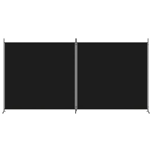 2-panels rumdeler 348x180 cm stof sort - Rumdeler - Rumdelere - Home & Living