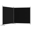 Miniatyrbillede 6 af 9: 2-panels rumdeler 348x180 cm stof sort - Rumdeler - Rumdelere - Home & Living