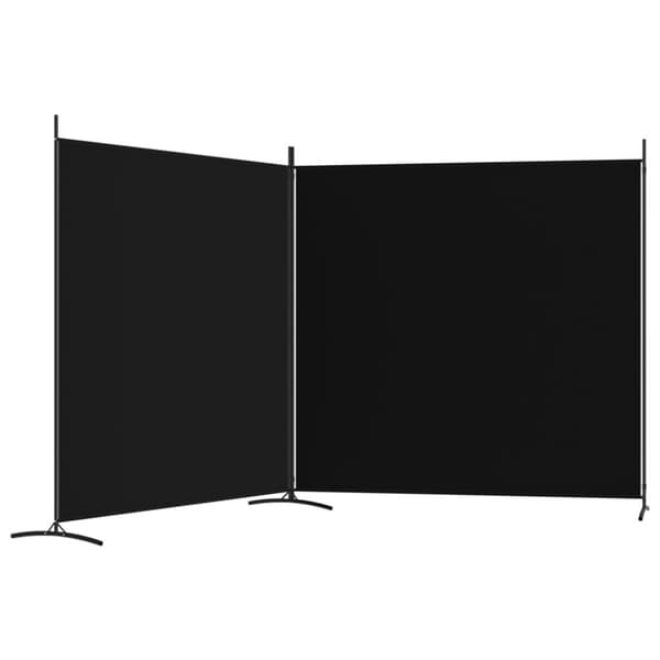 2-panels rumdeler 348x180 cm stof sort - Rumdeler - Rumdelere - Home & Living