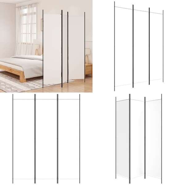 3-panels rumdeler 150x200 cm stof hvid - Rumdeler - Rumdelere - Home & Living