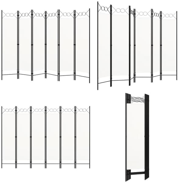 6-panels rumdeler 240 x 180 cm hvid - Rumdeler - Rumdelere - Home & Living