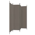 Miniatyrbillede 5 af 9: 4-panels rumdeler 200x200 cm stof antracitgrå - Rumdeler - Rumdelere - Home & Living