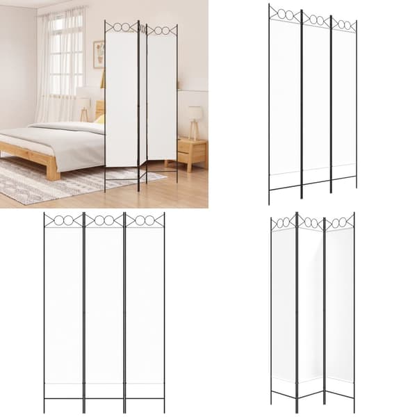 3-panels rumdeler 120x200 cm stof hvid - Rumdeler - Rumdelere - Home & Living