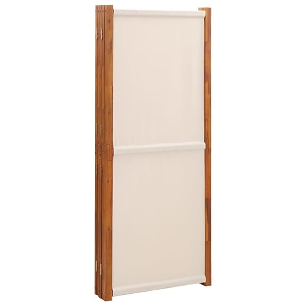 Rumsavdelare 5 paneler gräddvit 350x180 cm - Rumsavdelare - Skärmavdelare - Home & Living