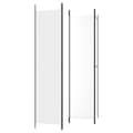 Miniatyrbillede 6 af 9: 4-panels rumdeler 200x220 cm stof hvid - Rumdeler - Rumdelere - Home & Living