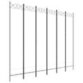 Miniatyrbillede 3 af 9: 6-panels rumdeler 240x200 cm stof hvid - Rumdeler - Rumdelere - Home & Living
