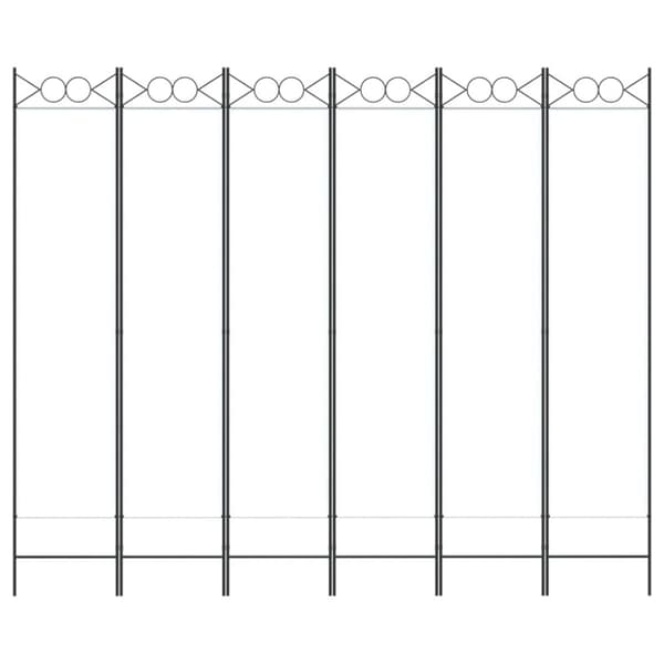 6-panels rumdeler 240x200 cm stof hvid - Rumdeler - Rumdelere - Home & Living