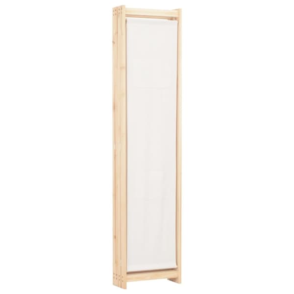Rumsavdelare 4 paneler 160x170x4 cm gräddvit tyg - Rumsavdelare - Panel - Home & Living