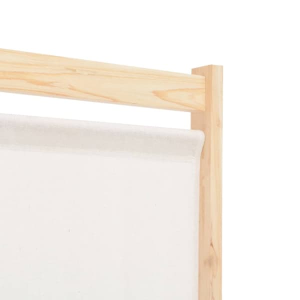 Rumsavdelare 4 paneler 160x170x4 cm gräddvit tyg - Rumsavdelare - Panel - Home & Living