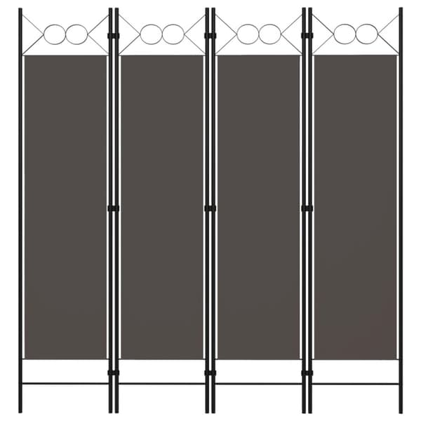 4-panels rumdeler 160x180 cm antracitgrå - Rumdeler - Rumdelere - Home & Living