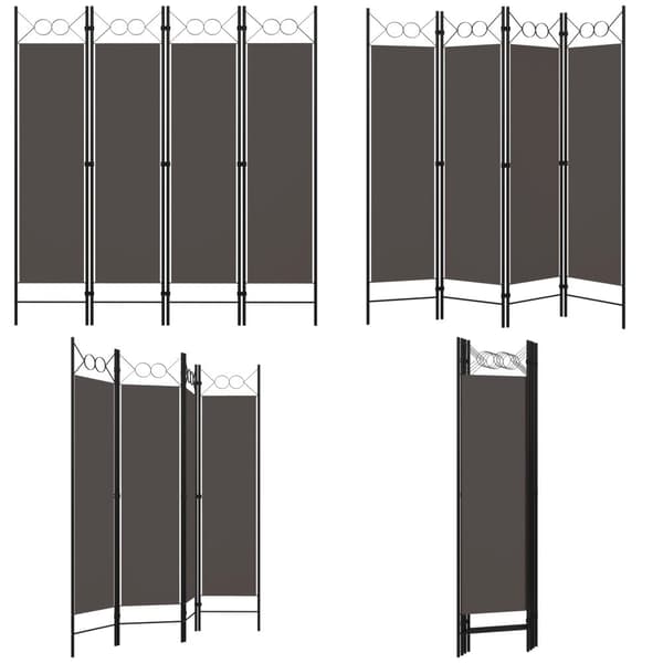 4-panels rumdeler 160x180 cm antracitgrå - Rumdeler - Rumdelere - Home & Living