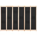 Miniatyrbillede 3 af 9: 6-panels rumdeler 240 x 170 x 4 cm stof sort - Rumdeler - Rumdelere - Home & Living