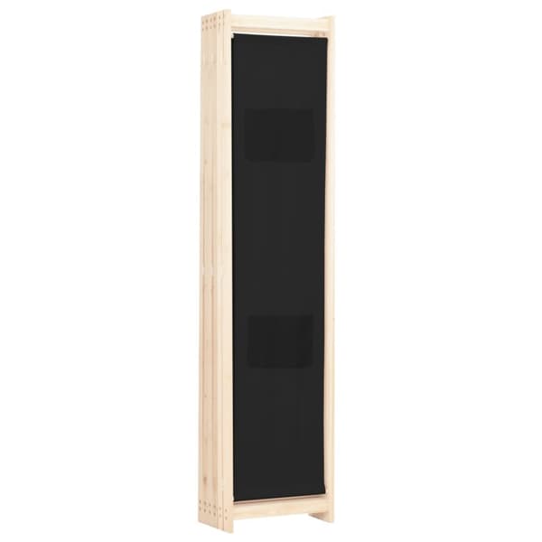 6-panels rumdeler 240 x 170 x 4 cm stof sort - Rumdeler - Rumdelere - Home & Living
