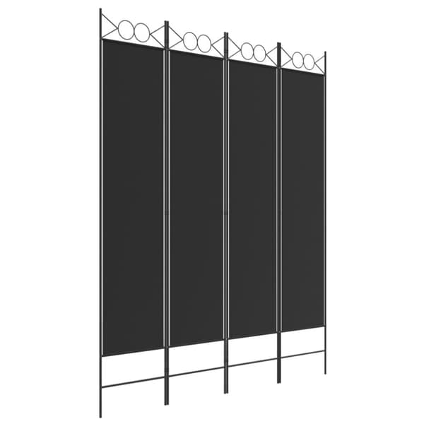 4-panels rumdeler 160x200 cm stof sort - Rumdeler - Rumdelere - Home & Living