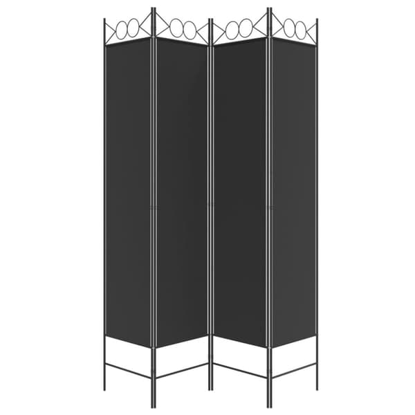 4-panels rumdeler 160x200 cm stof sort - Rumdeler - Rumdelere - Home & Living