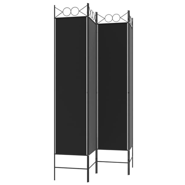 4-panels rumdeler 160x200 cm stof sort - Rumdeler - Rumdelere - Home & Living