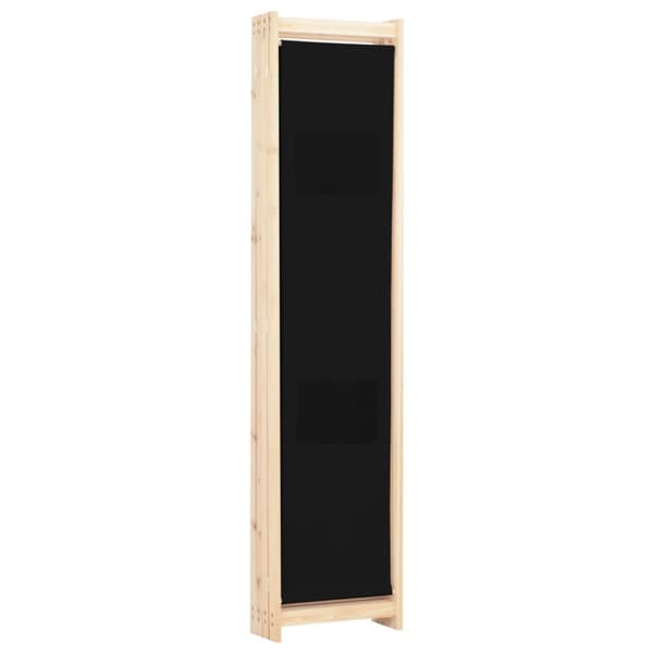 4-panels rumdeler 160 x 170 x 4 cm stof sort - Rumdeler - Rumdelere - Home & Living