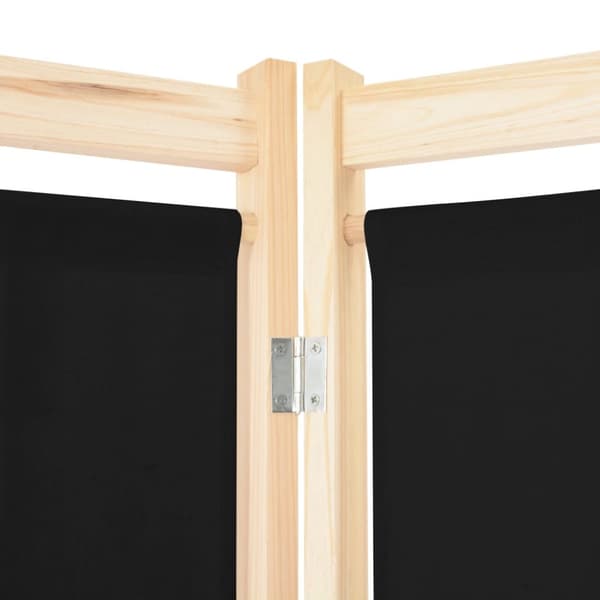 4-panels rumdeler 160 x 170 x 4 cm stof sort - Rumdeler - Rumdelere - Home & Living