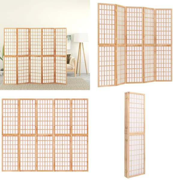5-panels rumdeler 200x170 cm foldbar japansk stil - Rumdeler - Rumdelere - Home & Living