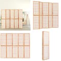 Miniatyrbillede 1 af 8: 5-panels rumdeler 200x170 cm foldbar japansk stil - Rumdeler - Rumdelere - Home & Living