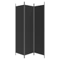 Miniatyrbillede 5 af 9: 3-panels rumdeler 150x200 cm stof sort - Rumdeler - Rumdelere - Home & Living