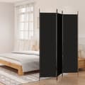 Miniatyrbillede 2 af 9: 3-panels rumdeler 150x200 cm stof sort - Rumdeler - Rumdelere - Home & Living