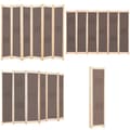 Miniatyrbillede 1 af 9: 6-panels rumdeler 240 x 170 x 4 cm stof brun - Rumdeler - Rumdelere - Home & Living