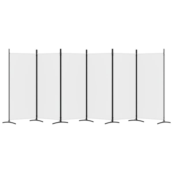 6-panels rumdeler 520x180 cm stof hvid - Rumdeler - Rumdelere - Home & Living