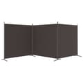 Miniatyrbillede 5 af 9: 3-panels rumdeler 525x180 cm stof brun - Rumdeler - Rumdelere - Home & Living