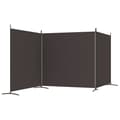 Miniatyrbillede 6 af 9: 3-panels rumdeler 525x180 cm stof brun - Rumdeler - Rumdelere - Home & Living